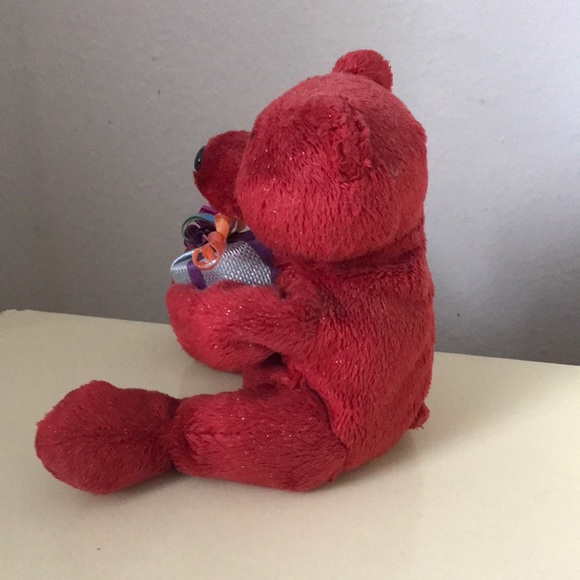 TY Happy Birthday Stuffed Animal Red Teddy Bear Gift Idea for Kids, etc.. - Picture 3 of 6
